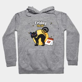 friday the 13th animal with black cat Hoodie